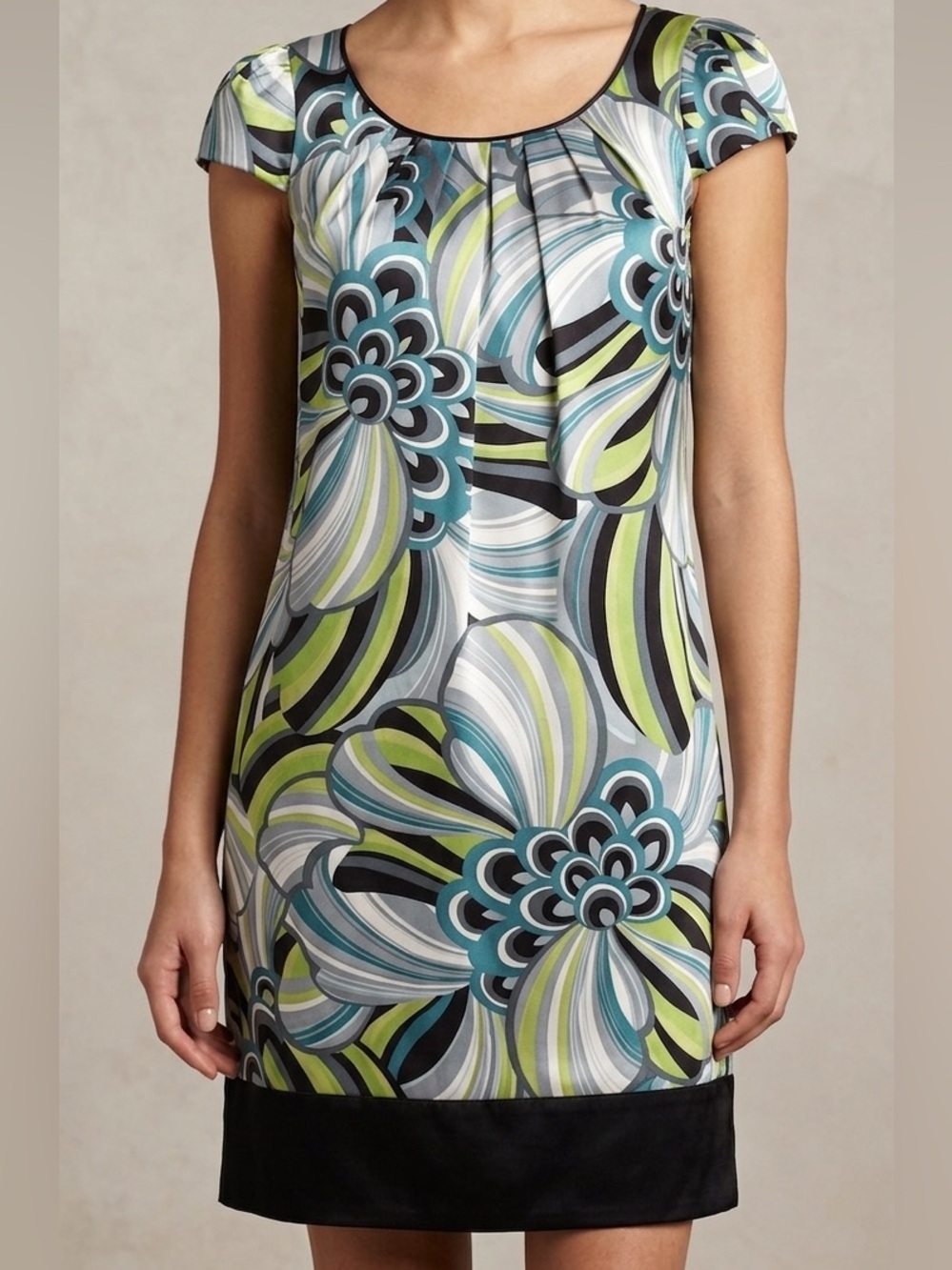 Maggy London Floral Short Sleeve Dress